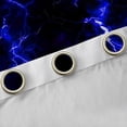 thumbnail image 4 of Feelyou Futuristic Lightning Kids Curtains Pack of 2 (42x84 Each), Neon Gradient Stripes Curtains Blackout, Fashion Abstract Blue Bedroom Curtains, Black Out Curtains Decor, 4 of 6