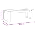 thumbnail image 4 of vidaXL Coffee Table Brown Oak 102x50x35 cm Engineered Wood, 4 of 5