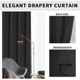 thumbnail image 5 of Easy-Going Blackout Curtains, Dark Gray, 52 x 108 inch, 5 of 7