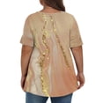 thumbnail image 5 of TQWQT Women's Plus Size Tops Cute Summer Floral Top Womens V Neck Tunic Short Sleeve Tops Dressy Casual Blouses Plus Size Womens Clothes, 5 of 6