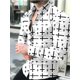 thumbnail image 1 of Camisa formal de fiesta para hombre, nueva moda , material prémium, solapa a cuadros, informal, formal, de calle, pequeña, de gran tamaño, 1 of 6