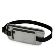 Tiannnnntoy Unisex Large Capacity Lightweight Durable Oxford Cloth Running Belt, Gray, 1 Pack