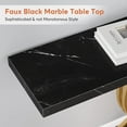 thumbnail image 3 of Tribesigns 39.4" Console Table, Modern Entryway Hallway Table with Gold Metal Legs, Black & Gold, 3 of 4
