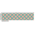thumbnail image 3 of Ambesonne Floral Fabric by the Yard Upholstery, Pastel Lotus Flowers Motif, 1 Yard, Dark Seafoam and Coral, 3 of 5