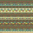 thumbnail image 2 of Ambesonne Tribal Fabric by the Yard Upholstery, Native Geometric Art Pattern, 1 Yard, Multicolor, 2 of 5