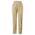 thumbnail image 4 of Pantalon Large Sans Taille Taille Haute pour Femmes Printemps/été, 4 of 5