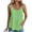 Green, variant on fatyb Eyelet Tank Tops for Women Striped Round Neck Cami Sleeveless Tunic Shirts Womens Loose Blouses