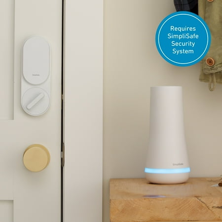SimpliSafe - Smart Lock - Compatible with Gen 3 home security system - White