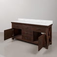 thumbnail image 5 of Water Creation Aberdeen 72"W Wood Double Bathroom Vanity in Brown/White, 5 of 7