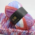 thumbnail image 4 of AYktou Cotton Yarn - Multicolor Rainbows Yarn,50 gram Skeins,26 Colors Available,7 Strands Of Combed Milk Cotton Crocheting Yarn for Knitting,Crochet,Weaving,Arts & Crafts - Fiesta, 4 of 6