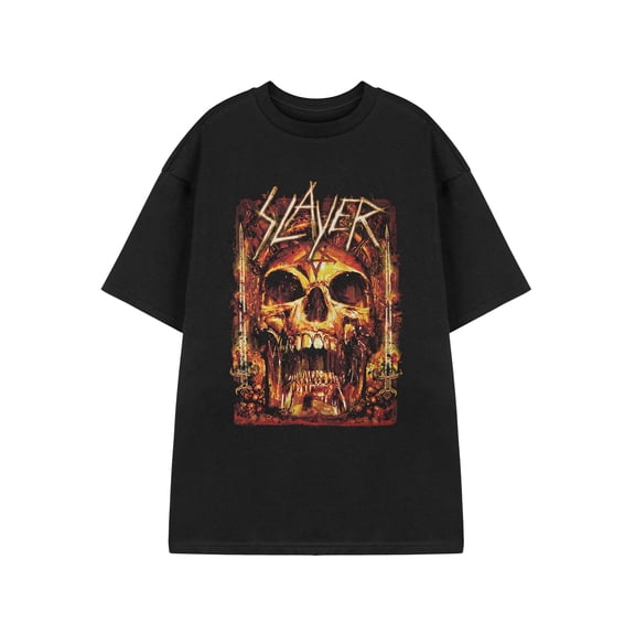 Slayer Skull Mens Black Short Sleeved T-Shirt | XL | Made by Vanilla Underground