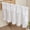 White, variant on Summer Savings!Ruffled Valance Curtain, 1PC 40" W x 18" L Pleated Kitchen Valance, Linen Valances for Windows Farmhouse Light Filtering Half Window Valance Rod Pocket