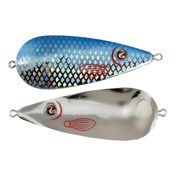 R2S World Wide Spoon 1001oz 4'' Chrome Blue