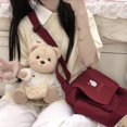 thumbnail image 4 of Bolsa de mensajero versátil de Hello Kitty para mujer, bolso de hombro de estilo universitario con dibujos animados de Sanrio, suave, sentido avanzado, 4 of 4