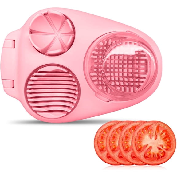 3 In 1 Egg Slicer For Hard Boiled Eggs, Strawberry Slicer Grape Cutter, 2026 New Stainless Steel Dicer Egg Slicer Dishwasher Safe, Fruit Cutter For Egg Strawberry Mushroom