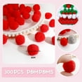thumbnail image 3 of 300Pcs Red Pom Poms for Diy Crafts, Fuzzy Pompoms Decorations, 20Mm for Diy Crafts, Decorations, Garlands, and Gift Projects, By Kingtowag, 3 of 8