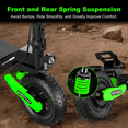 thumbnail image 4 of Electric Scooter for Adults, 1200W Powerful Motor, 30 MPH Top Speed & 25 Miles Range, 11" Off-Road Tires, 330 lbs Max Load, Foldable Commuter E-Scooter, 4 of 7