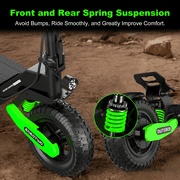 Electric Scooter for Adults,48V 23.4AH 40Miles Long Range 1200W E-Scooter for Adults,Top Speed 30MPH Commuting E-Scooter with 11Off Road Tires, Full Suspension