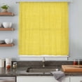 thumbnail image 5 of Yellow Burlap Texture Sheer Curtains 108 Inches Extra Long, Farmhouse Vintage Yellow Light Filering Curtains, Privacy Drapes Simi Floor to Veiling Curtain for Living Room Bedroom Window Treatment, 5 of 9