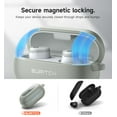 thumbnail image 6 of SURITCH Protective Cover Case for Beats Solo Buds 2024 Earbuds, with Magnetic Lok & Carabiner & Keyring & Cleaning Kit, Green, 6 of 8