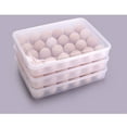 thumbnail image 3 of TIELUTT 24 Compartment Refrigerator eggs Closet Storage Boxes Bag Organizer for Closet Storage Large Capacity Storage Wicker under Bed Storage with Lid Purse Organizer for Closet Storage, 3 of 8
