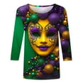 thumbnail image 3 of CKpwisy Womens Carnival Tees Crewneck Womens Casual Shirts Funny Gifts 2025 T Shirts Deal of The Day Prime Today, 3 of 5