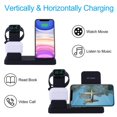 thumbnail image 3 of Big Promotion! Aluminum Alloy Wireless Charger  3 in 1 Wireless Charging Stand Station Dock for  Watch Series  AirPods Pro   etc- Include 18W USB-C Charger, 3 of 6