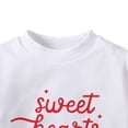 thumbnail image 4 of Toddler Infant Baby Girls Valentines Day Outfits Comfy Love Heart Print Shirt Pullover Top Flared Pants Fall Spring Clothes Set Solid Color Soft Long Sleeve Top And Bell Bottoms Pants Set 9M-5Y, 4 of 7