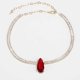 thumbnail image 3 of New drop necklace simple zircon necklace clavicle chain full diamond necklace, 3 of 3