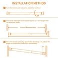thumbnail image 6 of IC ICLOVER 6 Pack Spring Tension Curtain Rod, 15.7"-28" Adjustable Length Easy No Drill Install for Kitchen, Bathroom, Cupboard, Wardrobe, Window, Bookshelf DIY Projects, 6 of 7
