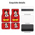 thumbnail image 5 of Cartoon Mickey Mouse And Minnie Mouse Car Floor Mats Universal Floor Mats for Cars Front Rear Car Foot Mats Cute Anime Pattern Car Accessories for Trucks, 5 of 5