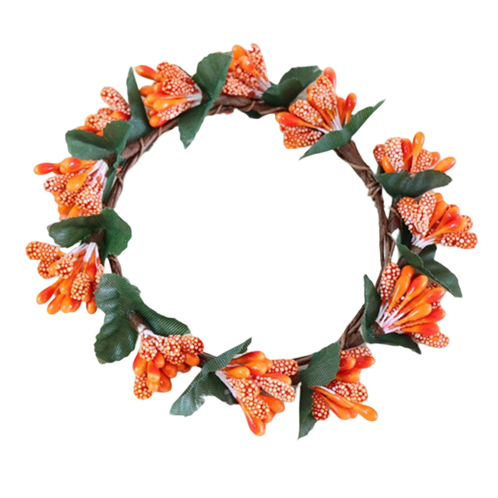 Boho Candle Rings Wreaths Pillar Candles Holder Table Centerpiece