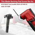 thumbnail image 5 of 06-75-0025 Blade Backing Pad Screw Replacement for Milwaukee 2626-20 M18 Multi-Tool, 5 of 5