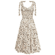 thumbnail image 2 of Vestido de Verano Informal con Escote en V Color Albaricoque XL, 2 of 10