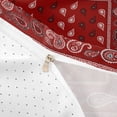 thumbnail image 4 of meiyoeat Red Paisley Print Duvet Cover Queen For Girls,Classic Boho Floral Queen Bedding For Adults,Reversible,3-Piece(No Comforter), 4 of 6