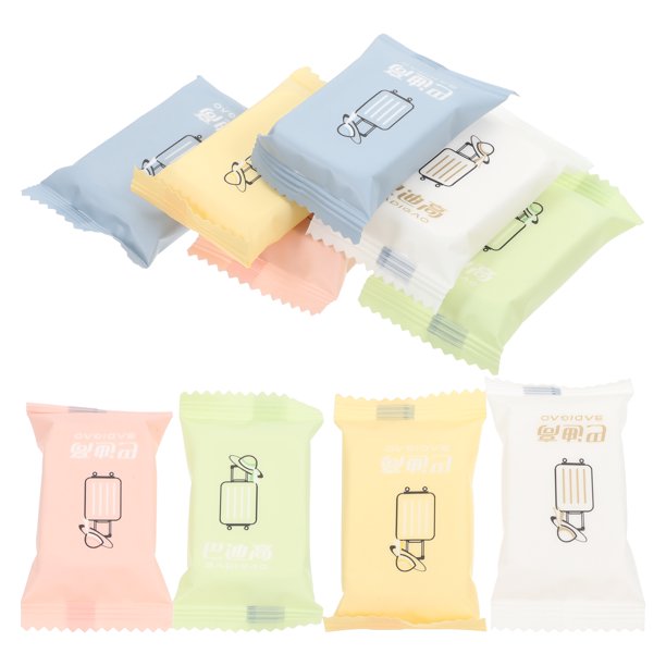 10 toallas comprimidas de viaje desechables, mini toallas de limpieza facial, toallas portátiles para lavarse la cara.