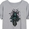 thumbnail image 3 of Corpse Bride - Crows Flying Over Zombie Bride - Women's Oversized T-Shirt, 3 of 5