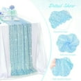 thumbnail image 6 of Sequin Table Runner Blue 72 Inches Glitter Fabric Tablecloth for Girls Birthday Party Wedding Festival Decoration, 6 of 6