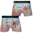 thumbnail image 3 of Peace Love Pride German Shorthaired Pointer with Rainbow Sunglasses LGBT LGBTQ+ All Over Print Boxer Briefs Underwear for Men Dad GSP Lover Dog Gift - 01004, 3 of 6