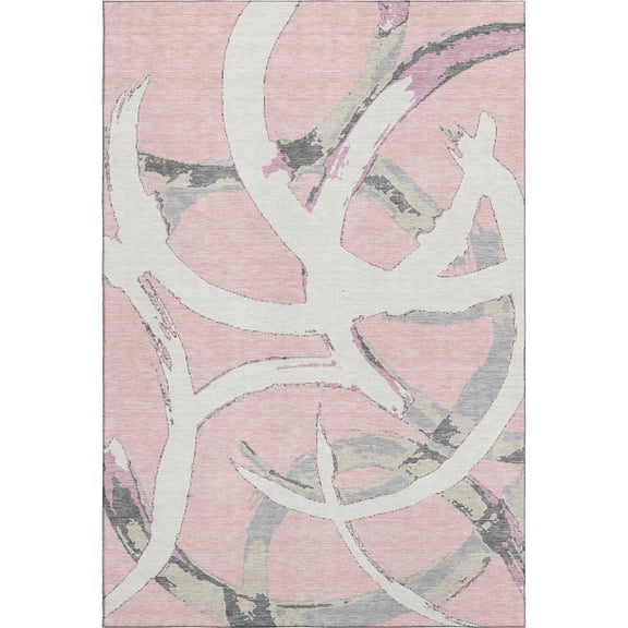 Dalyn Rugs Premium Machine Washable Mayfield AMF1022 Pink 2'6" x 3'10" Rug