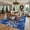 Blue, variant on Washable Runner Rug Christmas Area Rugs for Hallway Xmas Snowflakes Holiday Kitchen Mat Non Slip Soft Non-Shedding Long Rugs Low Pile Thin Decorative Festive Carpet for Bedside Entryway