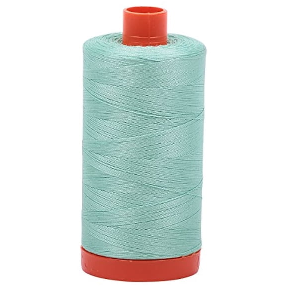 Aurifil Mako Medium Mint Cotton Sewing Thread, 1300m 50wt