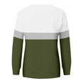 thumbnail image 5 of Jsaierl Womens Sweatshirts Plus Size Color Block Sweatshirts Crewneck Fall Sweater Tops Oversized Long Sleeve Shirts, 5 of 5