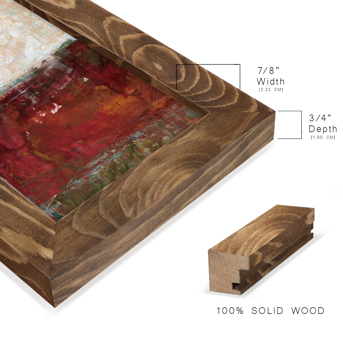 August Horizon II -Framed Print w/glass-Walnut