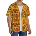 thumbnail image 2 of Sikiie Thanksgiving Day Men's Cuban Shirt, Hawaiian Shirts, Business Casual Button Down Shirts, Short Sleeve Shirt-X-Large, 2 of 5
