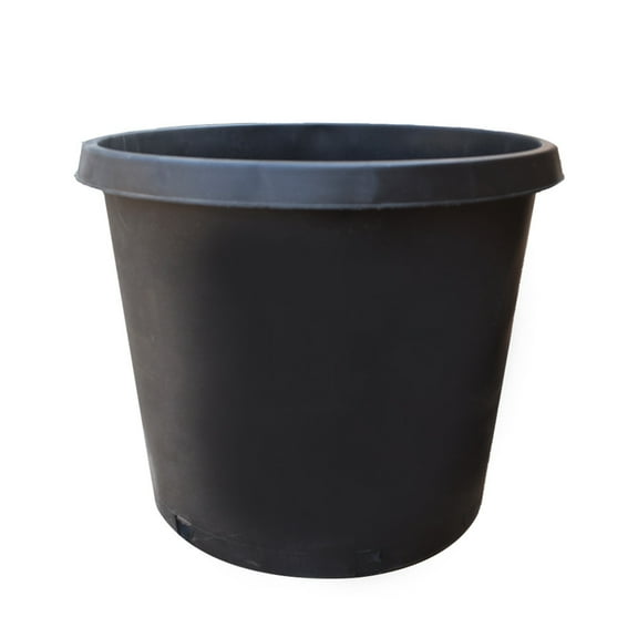 LABLT 18.1'' x 15.7'' x 14.9'' Round Black Polypropylene Garden Planter Pots (10 Count)
