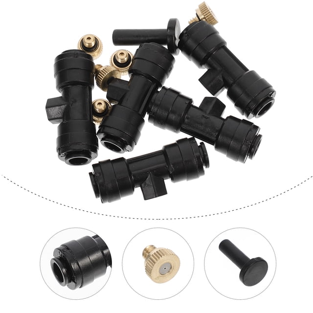 STRANDCHIC 1 Set Hose Nozzle Set Black Copper Low Pressure Atomizing for Homeowners