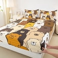 thumbnail image 3 of Castle Fairy Cute Bear Twin Sheet Sets for Preppy Kids,Cartoon Animal Bedding, 3 of 7