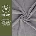 thumbnail image 2 of HOME ESSENTIALS 100% Cotton Luxury Hand Towels for Bathroom 12"x12", 600 GSM Soft Travel Face Towel Set of 6, Quick Dry Gym Towel, Hotel Bathroom Essentials, Super Absorbent Turkish Towel, Grey, 2 of 5