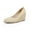 beige, variant on Women's Platform Espadrilles Wedge Sandals Slip On Solid Color Closed Pointed Toe Comfortable Wedge Pumps Shoes